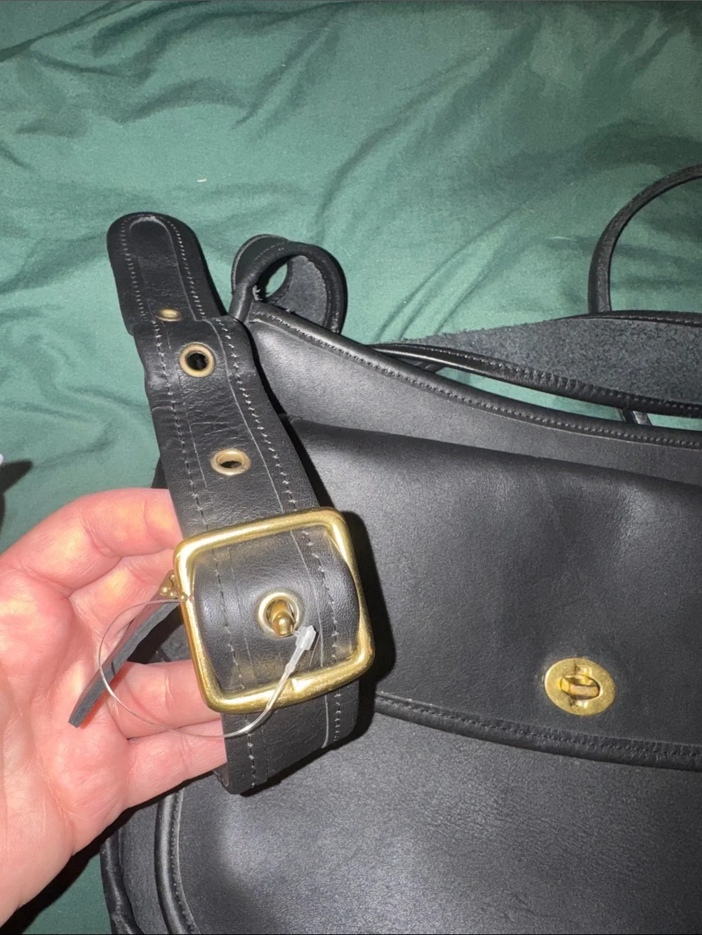 Lot- two Black Leather Crossbody Bags-inspired - Picture 6 of 10